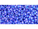 TOHO Glass Seed Bead, Size 11, 2.1mm, Opaque-Rainbow Navy Blue (Tube)