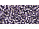 TOHO Glass Seed Bead, Size 11, 2.1mm, Silver-Lined Frosted Lt Tanzanite (Tube)