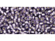TOHO Glass Seed Bead, Size 11, 2.1mm, Silver-Lined Frosted Lt Tanzanite (Tube)