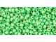 TOHO Glass Seed Bead, Size 11, 2.1mm, Opaque-Rainbow Mint Green (Tube)