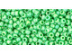 TOHO Glass Seed Bead, Size 11, 2.1mm, Opaque-Rainbow Mint Green (Tube)