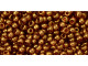 TOHO Glass Seed Bead, Size 11, 2.1mm, Gold-Lustered Transparent Pink (Tube)