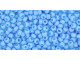 The uniform size and shape of Toho seed beads make them an excellent choice for beadwork and consistently-sized spacers.Toho seed beads are usually colorfast; however, galvanized and silver-lined  beads may fade over time. Protect them from bleach, excessive friction and direct sunlight to keep them looking like new. Seed Bead Facts What are seed beads? Popular, tiny glass beads commonly used for weaving and embellishment.How are they made? Glass is pulled or drawn using a hollow tube, and then   the glass is cut in small pieces. They are sometimes reheated to round   the ends.What's that funny little zero? That zero refers to   the number of aughts, which is a unit used to indicate the size of   small beads. The scale is inverted, so larger numbers of aughts   correspond to smaller beads (i.e. the bigger the number, the smaller   the bead). Size 11 would be 00000000000, but since that takes up too much   room, it is abbreviated to 110.  See Related Products links (below) for similar items and additional jewelry-making supplies that are often used with this item. 