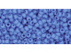 TOHO Glass Seed Bead, Size 11, 2.1mm, Opaque-Frosted Cornflower (Tube)