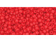 TOHO Glass Seed Bead, Size 11, 2.1mm, Opaque Cherry (Tube)