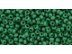 TOHO Glass Seed Bead, Size 11, 2.1mm, Opaque Pine Green (Tube)