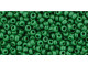 TOHO Glass Seed Bead, Size 11, 2.1mm, Opaque Pine Green (Tube)