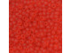 TOHO Glass Seed Bead, Size 11, 2.1mm, Transparent-Frosted Lt Siam Ruby (Tube)
