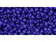 TOHO Glass Seed Bead, Size 11, 2.1mm, Opaque-Frosted Navy Blue (Tube)