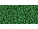 The uniform size and shape of Toho seed beads make them an excellent choice for beadwork and consistently-sized spacers.Toho seed beads are usually colorfast; however, galvanized and silver-lined  beads may fade over time. Protect them from bleach, excessive friction and direct sunlight to keep them looking like new. Seed Bead Facts What are seed beads? Popular, tiny glass beads commonly used for weaving and embellishment.How are they made? Glass is pulled or drawn using a hollow tube, and then   the glass is cut in small pieces. They are sometimes reheated to round   the ends.What's that funny little zero? That zero refers to   the number of aughts, which is a unit used to indicate the size of   small beads. The scale is inverted, so larger numbers of aughts   correspond to smaller beads (i.e. the bigger the number, the smaller   the bead). Size 11 would be 00000000000, but since that takes up too much   room, it is abbreviated to 110.  See Related Products links (below) for similar items and additional jewelry-making supplies that are often used with this item. 