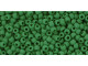 TOHO Glass Seed Bead, Size 11, 2.1mm, Opaque-Frosted Pine Green (Tube) TOHO Glass Seed Bead, Size 11, 2.1mm, Opaque-Frosted Pine Green (Tube)