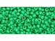 TOHO Glass Seed Bead, Size 11, 2.1mm, Opaque Shamrock (Tube)
