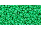 TOHO Glass Seed Bead, Size 11, 2.1mm, Opaque Shamrock (Tube)