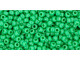 TOHO Glass Seed Bead, Size 11, 2.1mm, Opaque Shamrock (Tube)