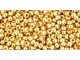 TOHO Glass Seed Bead, Size 11, 2.1mm, Metallic 24K Gold Plated (Tube)