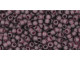 TOHO Glass Seed Bead, Size 11, 2.1mm, Transparent-Frosted Amethyst (Tube)