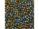 TOHO Glass Seed Bead, Size 11, 2.1mm, Galvanized Blue Gold (Tube)