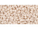 TOHO Glass Seed Bead, Size 11, 2.1mm, Opaque-Pastel-Frosted Apricot (Tube)