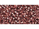 The uniform size and shape of Toho seed beads make them an excellent choice for beadwork and consistently-sized spacers.Toho seed beads are usually colorfast; however, galvanized and silver-lined  beads may fade over time. Protect them from bleach, excessive friction and direct sunlight to keep them looking like new. Seed Bead Facts What are seed beads? Popular, tiny glass beads commonly used for weaving and embellishment.How are they made? Glass is pulled or drawn using a hollow tube, and then   the glass is cut in small pieces. They are sometimes reheated to round   the ends.What's that funny little zero? That zero refers to   the number of aughts, which is a unit used to indicate the size of   small beads. The scale is inverted, so larger numbers of aughts   correspond to smaller beads (i.e. the bigger the number, the smaller   the bead). Size 11 would be 00000000000, but since that takes up too much   room, it is abbreviated to 110.  See Related Products links (below) for similar items and additional jewelry-making supplies that are often used with this item. 