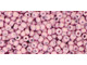 The uniform size and shape of Toho seed beads make them an excellent choice for beadwork and consistently-sized spacers.Toho seed beads are usually colorfast; however, galvanized and silver-lined  beads may fade over time. Protect them from bleach, excessive friction and direct sunlight to keep them looking like new. Seed Bead Facts What are seed beads? Popular, tiny glass beads commonly used for weaving and embellishment.How are they made? Glass is pulled or drawn using a hollow tube, and then   the glass is cut in small pieces. They are sometimes reheated to round   the ends.What's that funny little zero? That zero refers to   the number of aughts, which is a unit used to indicate the size of   small beads. The scale is inverted, so larger numbers of aughts   correspond to smaller beads (i.e. the bigger the number, the smaller   the bead). Size 11 would be 00000000000, but since that takes up too much   room, it is abbreviated to 110.  See Related Products links (below) for similar items and additional jewelry-making supplies that are often used with this item. 