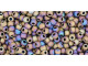 The uniform size and shape of Toho seed beads make them an excellent choice for beadwork and consistently-sized spacers.Toho seed beads are usually colorfast; however, galvanized and silver-lined  beads may fade over time. Protect them from bleach, excessive friction and direct sunlight to keep them looking like new. Seed Bead Facts What are seed beads? Popular, tiny glass beads commonly used for weaving and embellishment.How are they made? Glass is pulled or drawn using a hollow tube, and then   the glass is cut in small pieces. They are sometimes reheated to round   the ends.What's that funny little zero? That zero refers to   the number of aughts, which is a unit used to indicate the size of   small beads. The scale is inverted, so larger numbers of aughts   correspond to smaller beads (i.e. the bigger the number, the smaller   the bead). Size 11 would be 00000000000, but since that takes up too much   room, it is abbreviated to 110.  See Related Products links (below) for similar items and additional jewelry-making supplies that are often used with this item. 