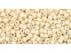 The uniform size and shape of Toho seed beads make them an excellent choice for beadwork and consistently-sized spacers.Toho seed beads are usually colorfast; however, galvanized and silver-lined  beads may fade over time. Protect them from bleach, excessive friction and direct sunlight to keep them looking like new. Seed Bead Facts What are seed beads? Popular, tiny glass beads commonly used for weaving and embellishment.How are they made? Glass is pulled or drawn using a hollow tube, and then   the glass is cut in small pieces. They are sometimes reheated to round   the ends.What's that funny little zero? That zero refers to   the number of aughts, which is a unit used to indicate the size of   small beads. The scale is inverted, so larger numbers of aughts   correspond to smaller beads (i.e. the bigger the number, the smaller   the bead). Size 11 would be 00000000000, but since that takes up too much   room, it is abbreviated to 110.  See Related Products links (below) for similar items and additional jewelry-making supplies that are often used with this item. 