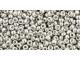 TOHO Glass Seed Bead, Size 11, 2.1mm, Metallic Silver (Tube)
