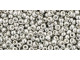 The uniform size and shape of Toho seed beads make them an excellent choice for beadwork and consistently-sized spacers.Toho seed beads are usually colorfast; however, galvanized and silver-lined  beads may fade over time. Protect them from bleach, excessive friction and direct sunlight to keep them looking like new. Seed Bead Facts What are seed beads? Popular, tiny glass beads commonly used for weaving and embellishment.How are they made? Glass is pulled or drawn using a hollow tube, and then   the glass is cut in small pieces. They are sometimes reheated to round   the ends.What's that funny little zero? That zero refers to   the number of aughts, which is a unit used to indicate the size of   small beads. The scale is inverted, so larger numbers of aughts   correspond to smaller beads (i.e. the bigger the number, the smaller   the bead). Size 11 would be 00000000000, but since that takes up too much   room, it is abbreviated to 110.  See Related Products links (below) for similar items and additional jewelry-making supplies that are often used with this item. 