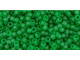 TOHO Glass Seed Bead, Size 11, 2.1mm, Transparent-Frosted Grass Green (Tube)