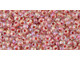 TOHO Glass Seed Bead, Size 11, 2.1mm, Inside-Color Rainbow Crystal/Sandstone-Lined (Tube)