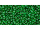 TOHO Glass Seed Bead, Size 11, 2.1mm, Transparent Grass Green (Tube)
