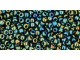 TOHO Glass Seed Bead, Size 11, 2.1mm, Metallic Iris - Green/Brown (Tube)