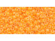 TOHO Glass Seed Bead, Size 11, 2.1mm, Luminous Neon Tangerine (Tube)