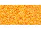 TOHO Glass Seed Bead, Size 11, 2.1mm, Luminous Neon Tangerine (Tube)