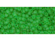 TOHO Glass Seed Bead, Size 11, 2.1mm, Transparent-Frosted Peridot (Tube)