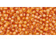TOHO Glass Seed Bead, Size 11, 2.1mm, Inside-Color Jonquil/Burnt Orange-Lined (Tube)