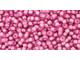 TOHO Glass Seed Bead, Size 11, 2.1mm, Inside-Color Lt Amethyst/Pink-Lined (Tube)