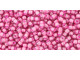 TOHO Glass Seed Bead, Size 11, 2.1mm, Inside-Color Lt Amethyst/Pink-Lined (Tube)