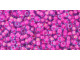 TOHO Glass Seed Bead, Size 11, 2.1mm, Luminous Lt Sapphire/Neon Pink-Lined (Tube)
