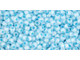 TOHO Glass Seed Bead, Size 11, 2.1mm, Ceylon Forget-Me-Not (Tube)
