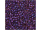 TOHO Glass Seed Bead, Size 11, 2.1mm, Inside-Color Rainbow Rosaline/Opaque Purple-Lined (Tube)