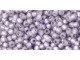 TOHO Glass Seed Bead, Size 11, 2.1mm, PermaFinish - Silver-Lined Milky Alexandrite (Tube)