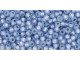 TOHO Glass Seed Bead, Size 11, 2.1mm, PermaFinish - Silver-Lined Milky Sapphire (Tube)