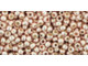 TOHO Glass Seed Bead, Size 11, 2.1mm, PermaFinish - Galvanized Sweet Blush (Tube)