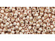 TOHO Glass Seed Bead, Size 11, 2.1mm, PermaFinish - Galvanized Sweet Blush (Tube)