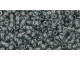 TOHO Glass Seed Bead, Size 11, 2.1mm, Transparent Gray (Tube)