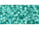 TOHO Glass Seed Bead, Size 11, 2.1mm, PermaFinish - Silver-Lined Milky Aqua (Tube)