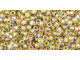 TOHO Glass Seed Bead, Size 11, 2.1mm, Gold-Lined Rainbow Lt Jonquil (Tube)