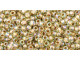 TOHO Glass Seed Bead, Size 11, 2.1mm, Gold-Lined Rainbow Lt Jonquil (Tube)
