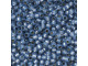 TOHO Glass Seed Bead, Size 11, 2.1mm, PermaFinish - Silver-Lined Milky Montana Blue (Tube)